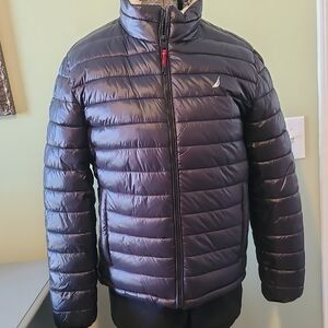 Nautica Men's Black Puffer Jacket Size Small